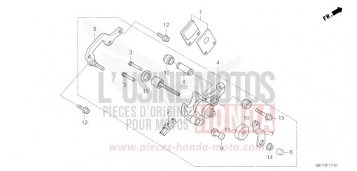 MACHOIRE DE FREIN DE PARKING ADV750P de 2023
